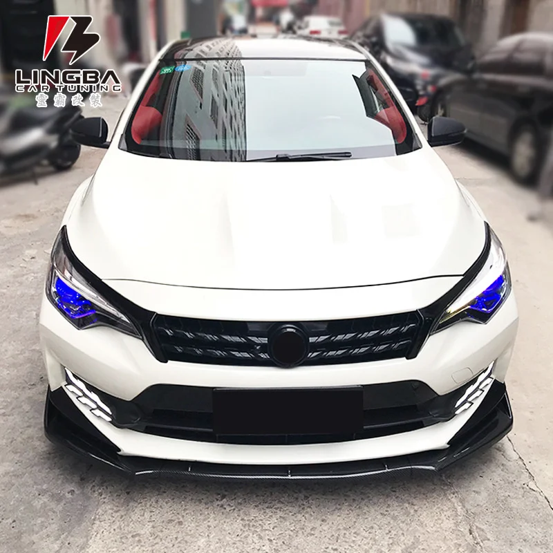 

Suit For Qichen 18-19 Refitted D60 Special Piano Black Shovel Front Lip Anti-collision Small