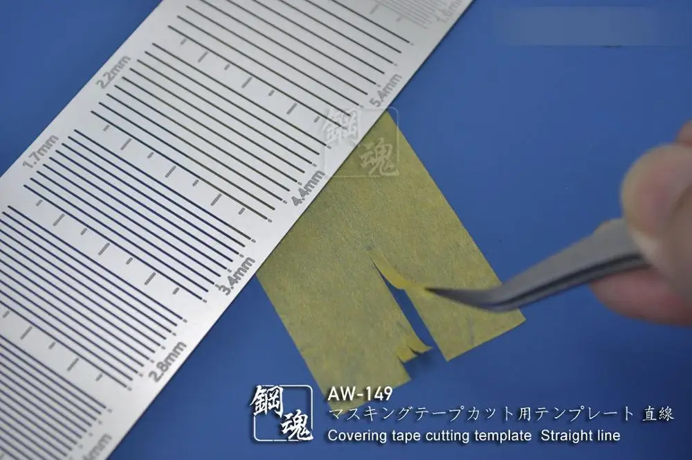 

New Tools Covering Tape Cutting Template (AW-148 Triangle/AW-149 Straight Line) For Gundam Modeling Upgarde