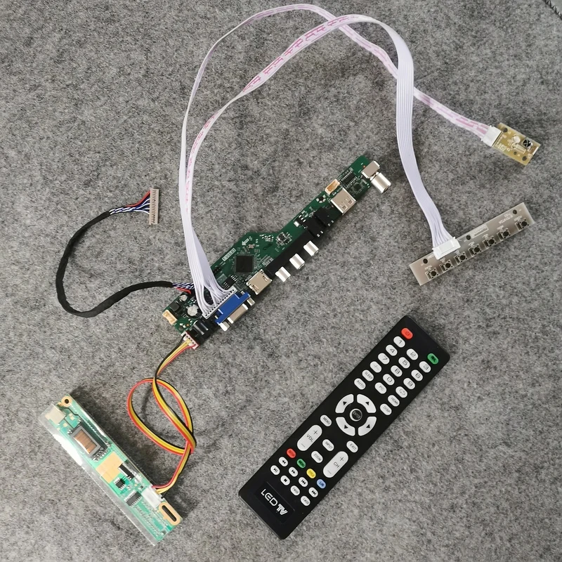 

Universal LCD Drive Card Kit 20-Pin LVDS VGA+AV+USB 1-CCFL Fit LTN141XC/LTN141XD/LTN141XF/LTN141XJ Screen 1024*768 Monitor