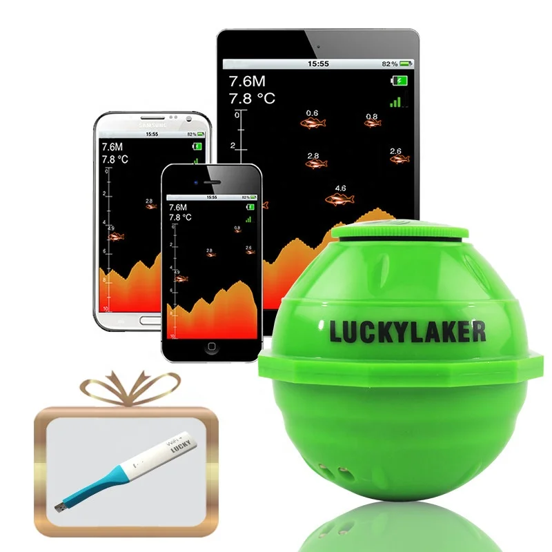 

LUCKY FF916 echo sounder WIFi Wireless fish finder sonar for boat fishing