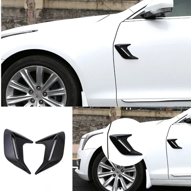 

2PCS Car Simulation Side Vents Decorative Air Flow Intake Hood For Mitsubishi Asx Outlander Lancer EX Pajero Eclipse Grandis