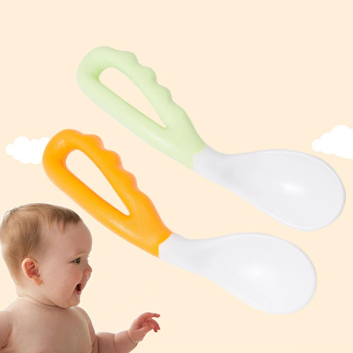 Imebaby силиконовая ложка для изгиба товары кормления детей Мягкая головы пищевая