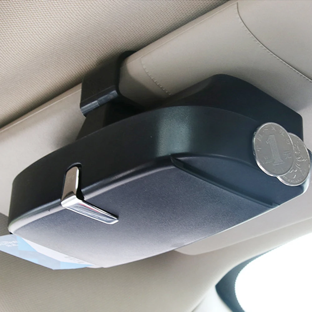 Многофункциональный автомобильный очки коробка для хранения держатель