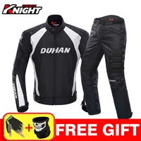duhan motorcycle jacket motocross suits jacket pants moto jacket protective gear armor men motorcycle clothing