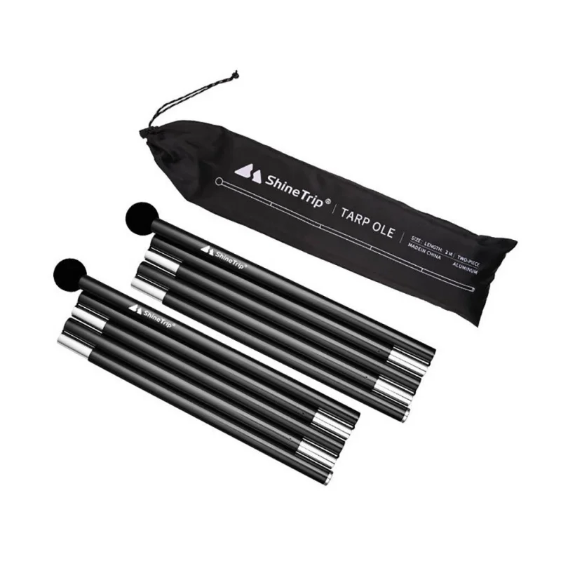 

Camping Tent Pole Tent Canopy Tarp Poles Tent Canopy Support Rods Iron Canopy Awning Frame for Traveling Hiking
