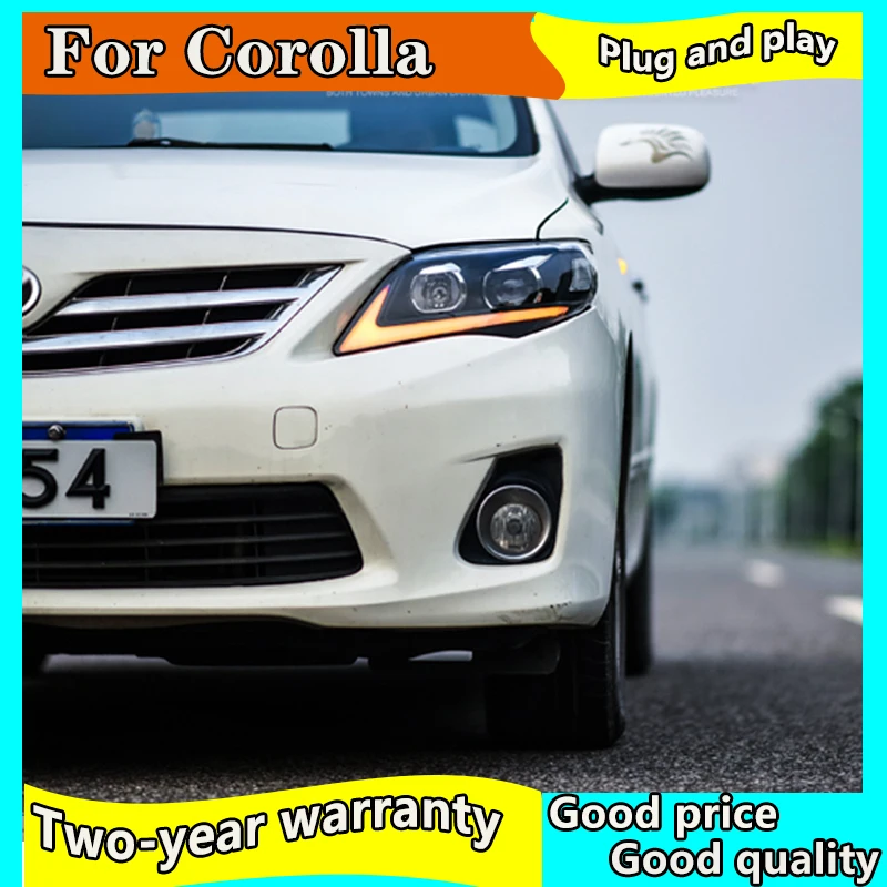 Стайлинга автомобилей Фара для Toyota corolla 2011-2013 светодиодный фары