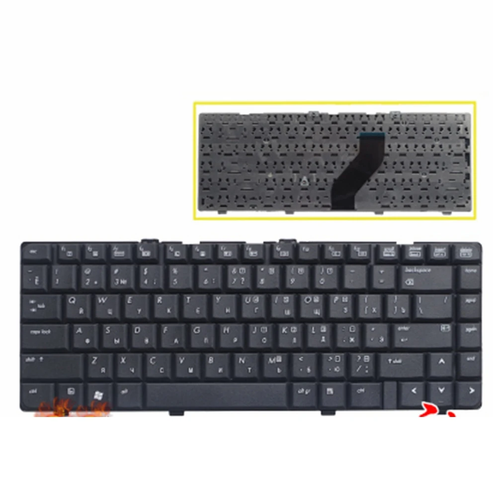 Русская клавиатура для ноутбука HP Pavilion DV6000 DV6700 DV6800 441427 001 RU черная без