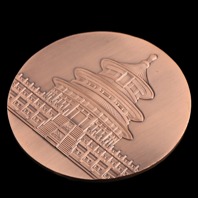 Большая медаль из меди 2021 года быка памятная монета рельефная со знаками