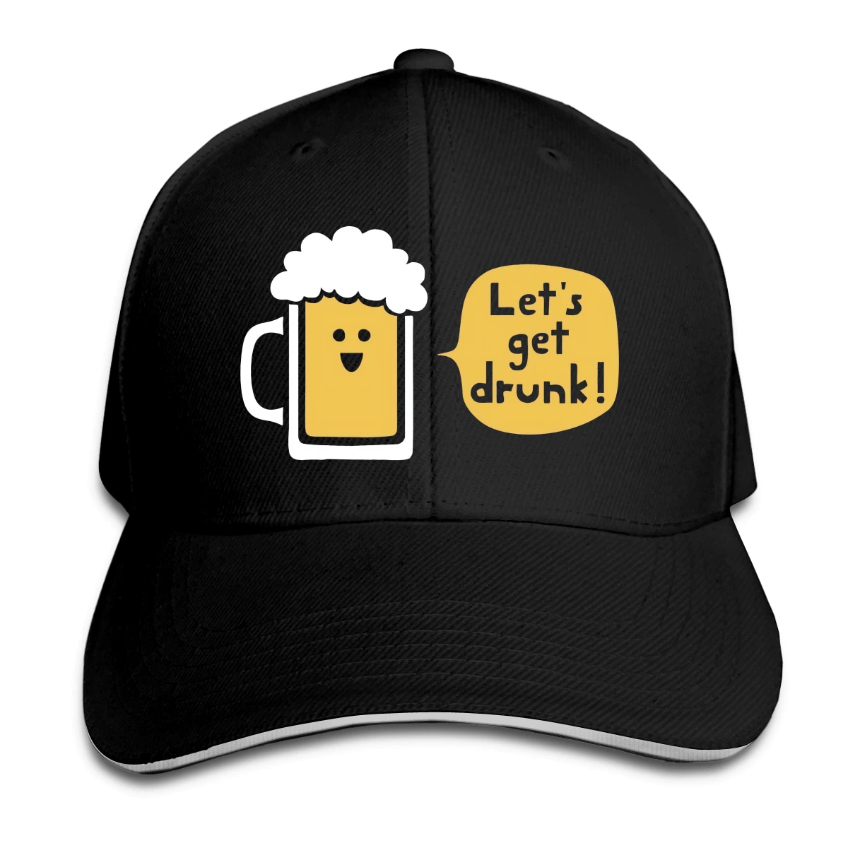 

Let'S Get Drunk Hat Baseball Cap for Men Women Fashion Adjustable Sun Hat