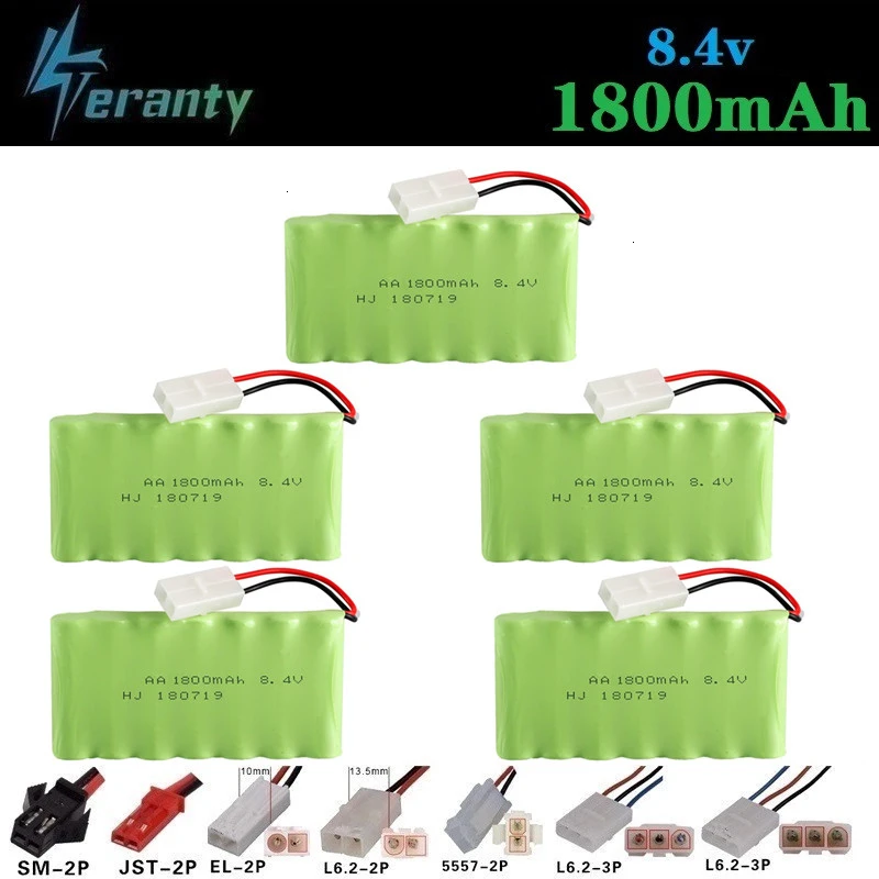 

( M Model ) 8.4v 1800mah NiMH Battery For Rc toy Car Tanks Trains Robot Boat Gun Ni-MH AA 700mah 8.4v Rechargeable Battery 5Pcs