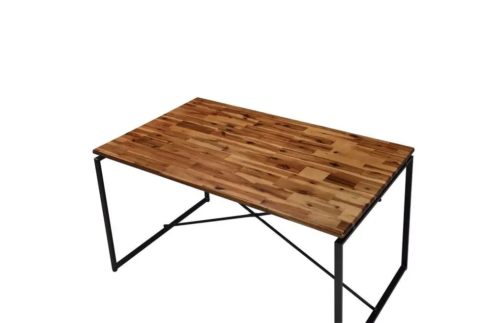 

Dining Table,Modern Kitchen Table with Metal Legs Industrial Dinner Table for Dining Room Living Room 47"W x 30"L