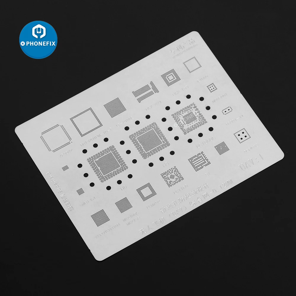 Универсальный дроны BGA трафарет реболлинг Трафарет Комплект для DJI Spark/Mavic