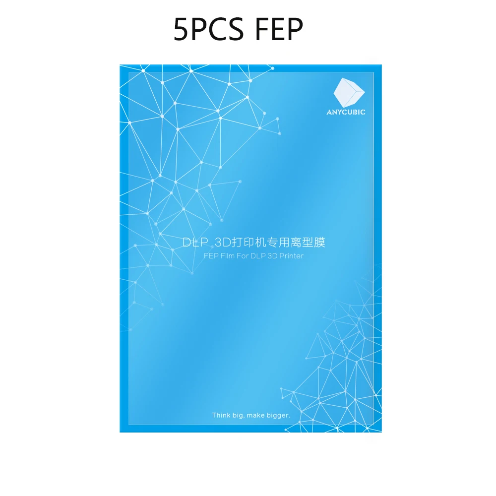ZHP005-5P Anycubic 0,15-0,2mm 1/5 шт фэп изоляцией лист FEP листов пленка 140x200 мм Для Фотон 3D-принтеры 3D-принтеры s impressora filamentos - Цвет: ZHP005-5P