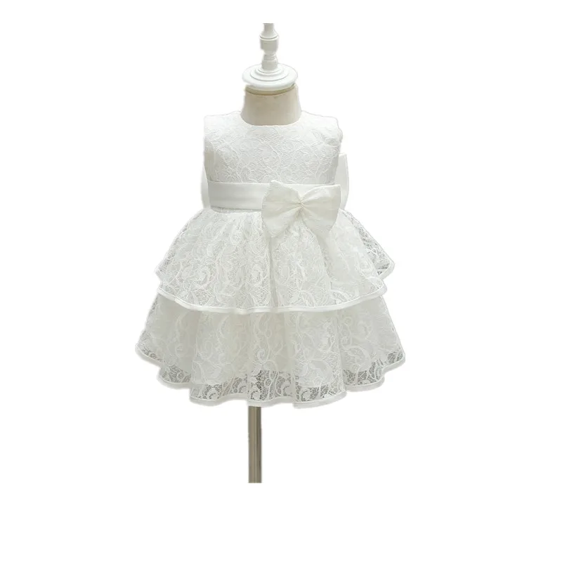 

Wholesale Little Girls Lace Clothing Baby Dresses Party Birthday Wedding Newborn Baptism Frocks Gown W8