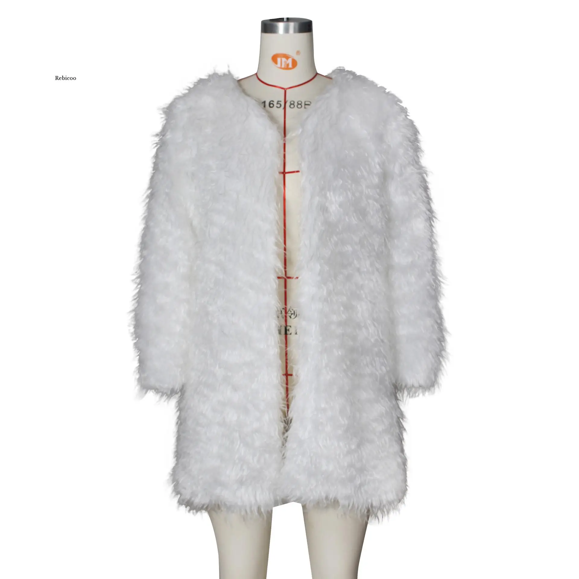 

Fox Fur Coat Women Winter Suit Collar Long Nature Teddy Bear Fur Coats Overcoat Long Sleeve Slim Jacket Zip Up Oversize Outwear