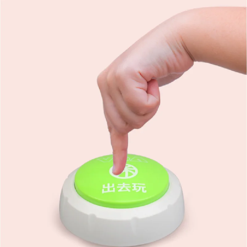 

Pet Communicator Dog Talking Voice Button Going Out to Play and Eat Recording Button Pet Communication Button Pet Education
