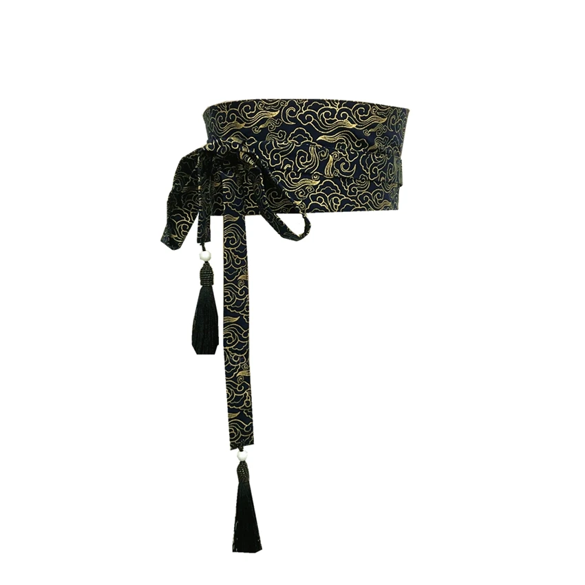 Пояс-кимоно Женский в японском стиле оригинальный бандажный юката с принтом Оби