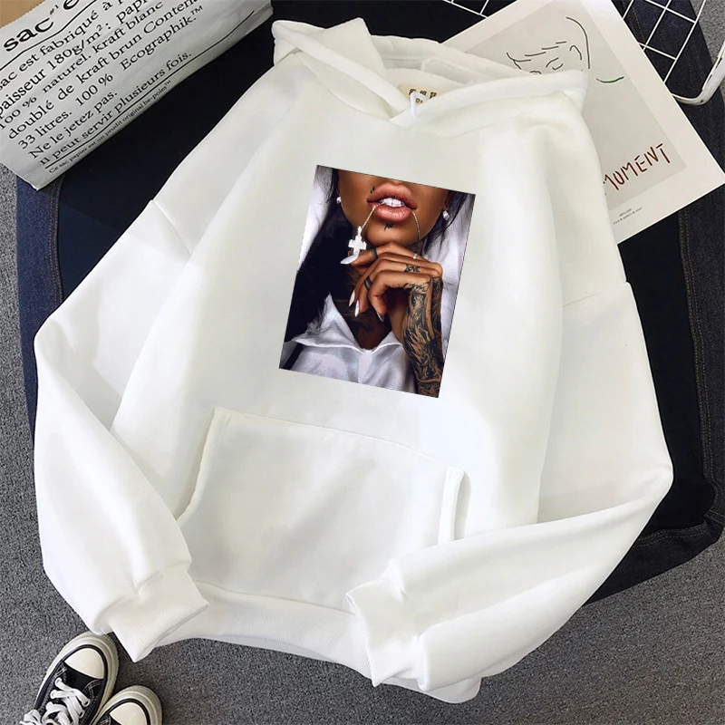 

Women Hoodies Tops Hoody Female Itself Women's Hoodies Full Sleeve Clothes Streetwear Harajuku Oversized Print Sweatshirt