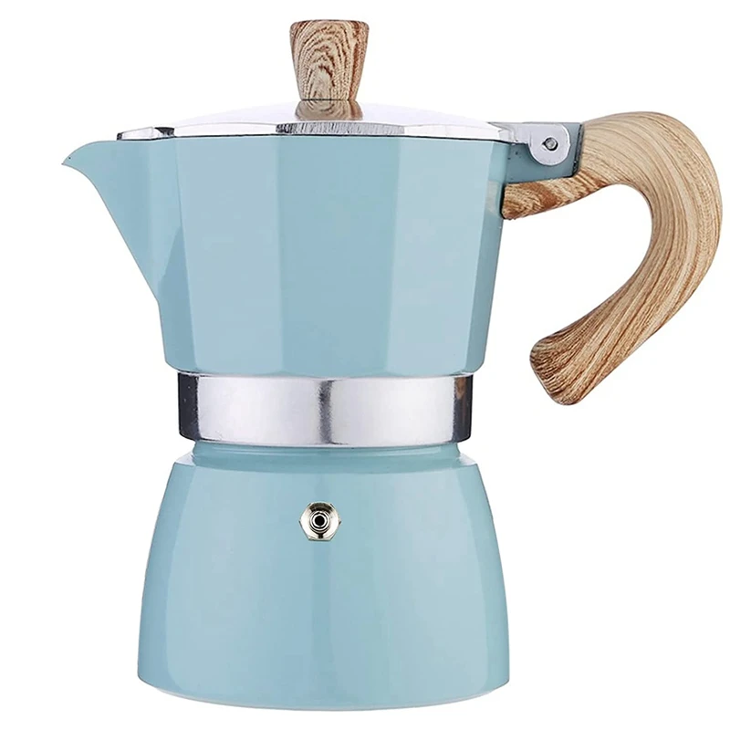 

Stovetop Espresso Maker,3 Espresso Cup Moka Pot -Manual Cuban Coffee Percolator Machine Premium Moka Italian Espresso