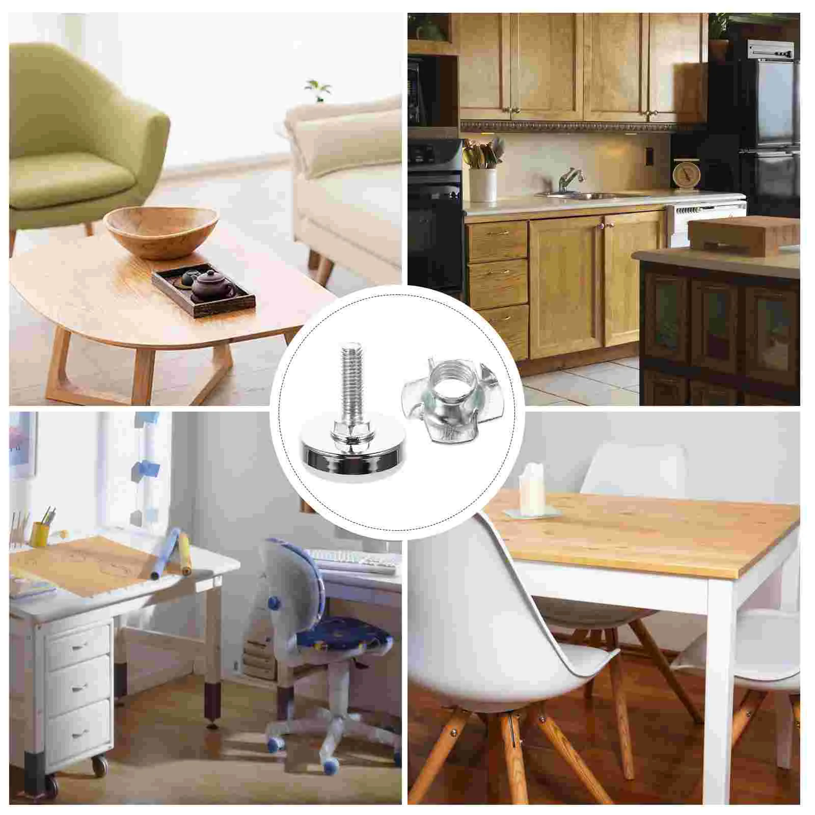 16 шт. уровневые ножки для мебели |