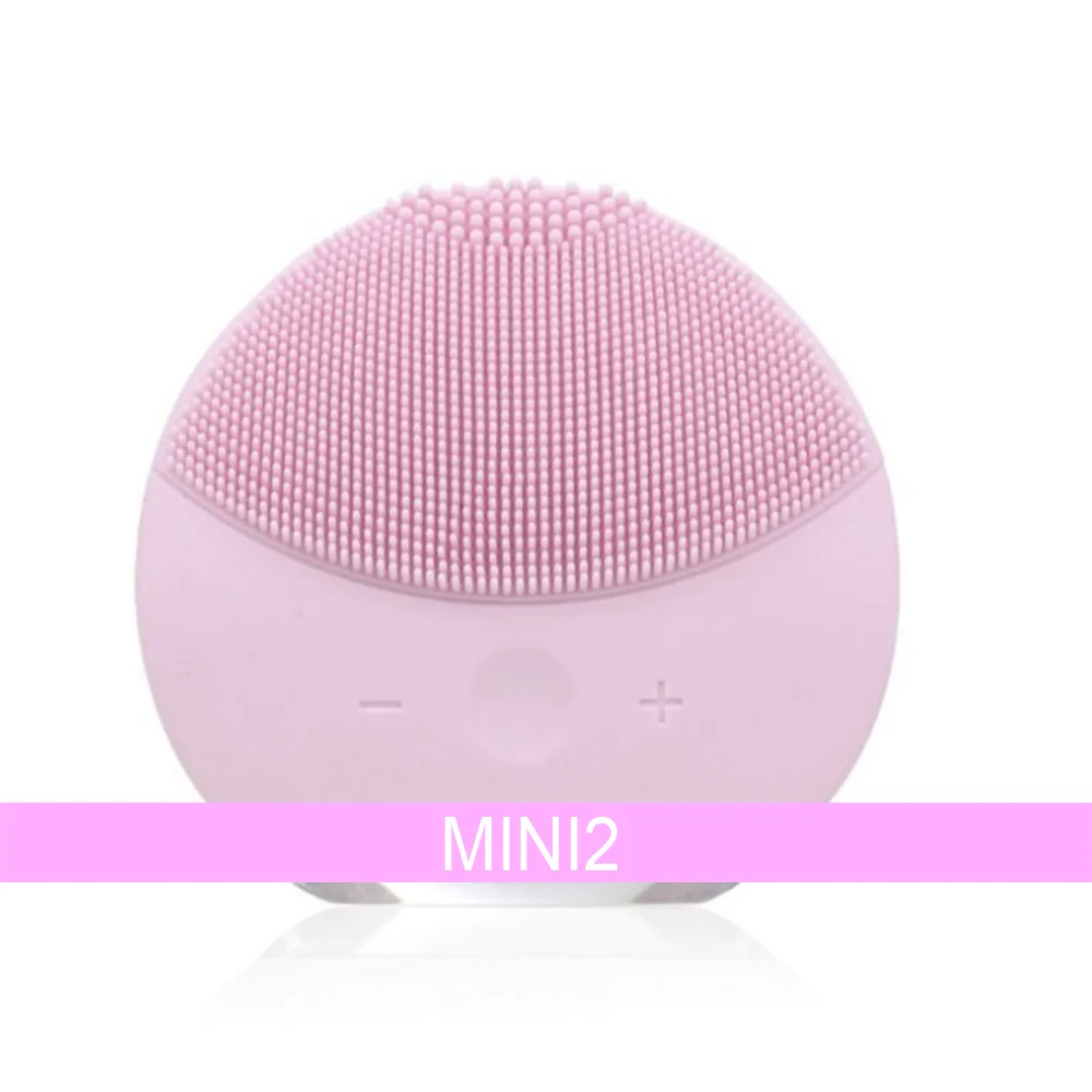 

Electric Silicone Facial Brush Face Brush Cleansing Sonic Vibration Cleanser Deep Pore Cleansing Skin Massager