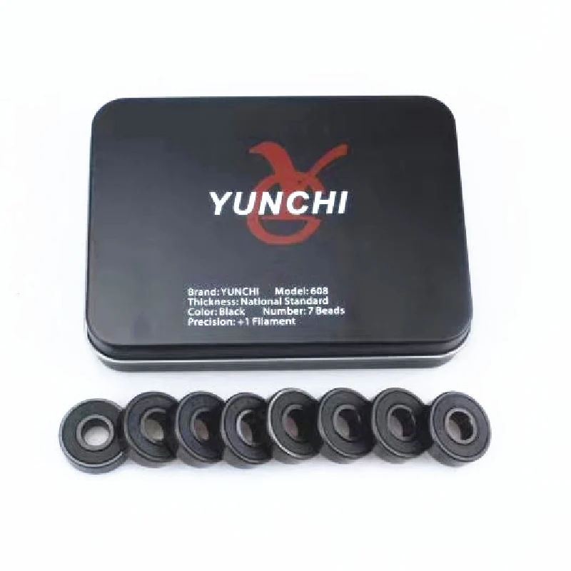 Премиум YUNCHI Si3N4 из черной керамики скорости кататься на коньках подшипник 7