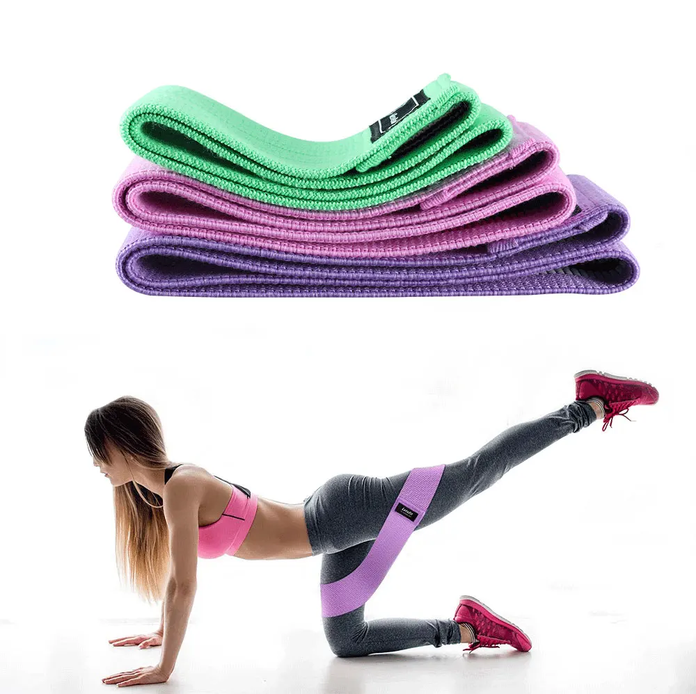 3 Levels Resistance Bands for Legs Butt Exercise Booty Hip Wide Workout Loop Anti Slip Circle Fitness Elastic | Спорт и развлечения