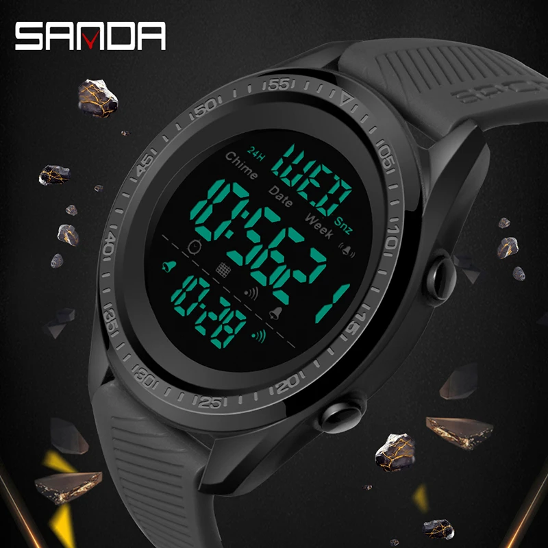 

SANDA Fashion Sport Men's Watches Multifunction Waterproof Digital Watch S Shock Men Wristwatch Clock Male Relogio Masculino