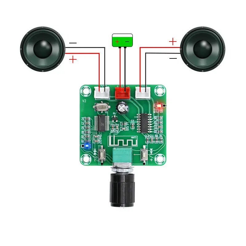 

2*5 Вт PAM8403 двухканальная плата стерео усилителя мощности Bluetooth 5,0 HD