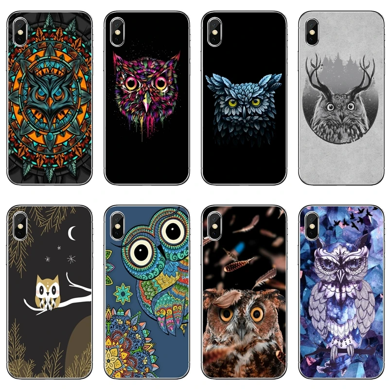Силиконовый чехол для телефона Huawei P30 P20 Pro P10 P9 P8 Lite Y5 Y6 Y7 Y9 P Smart Plus 2018 2019 милая сова |