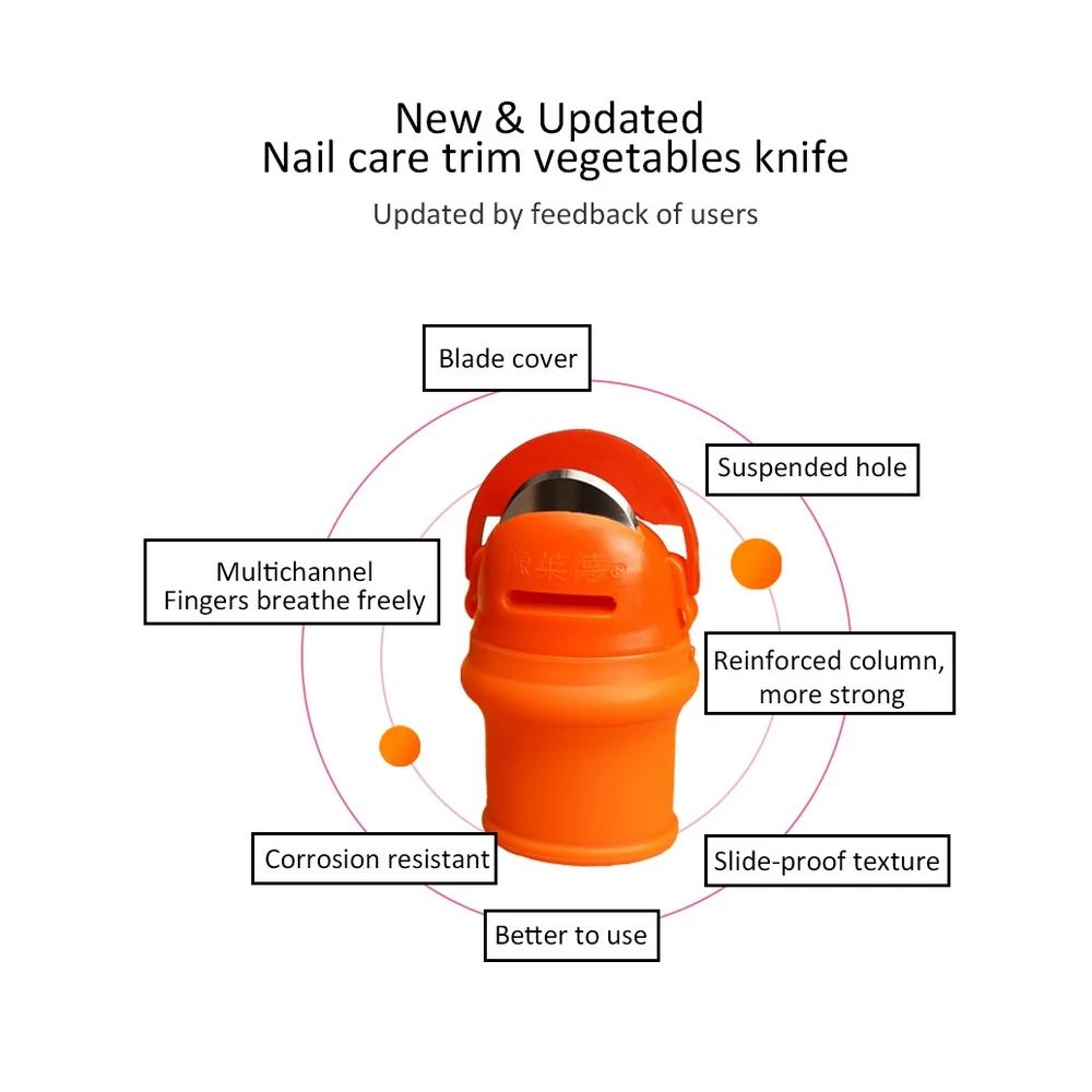 

2 Pieces/set of Silicone Thumb Knife Finger Knife Protection Vegetable Harvest Knife Blade Tableware Gardening Tools