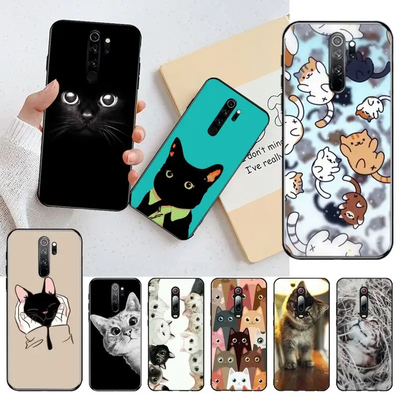 

Cat Cute Kitten DIY Printing Phone Case cover Shell for Redmi Note 8 8A 8T 7 6 6A 5 5A 4 4X 4A Go Pro