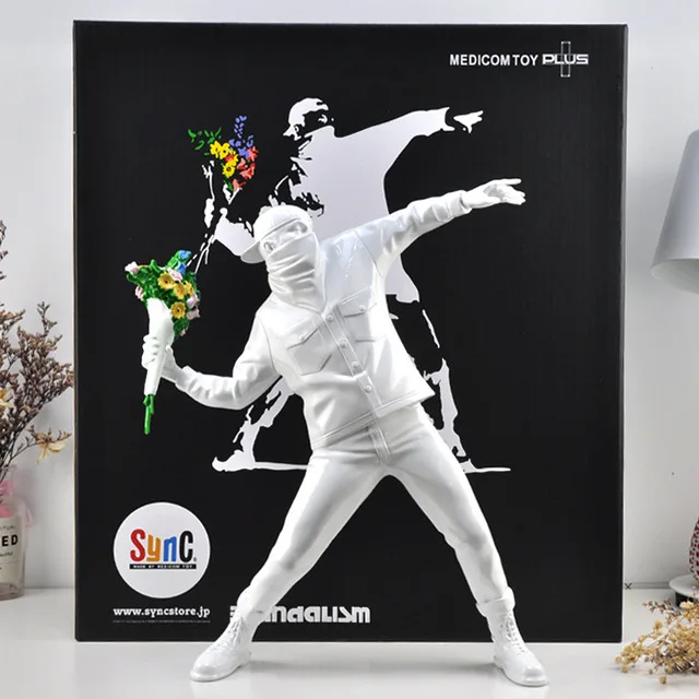 Белая фигурка бомбардировщика Banksy из смолы английская уличная Художественная
