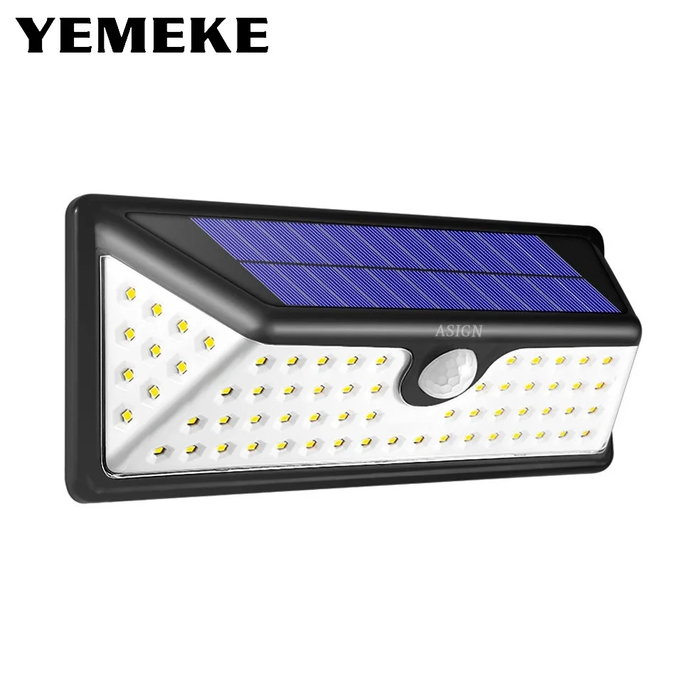 Светодиодная лампа на солнечной батарее уличный фонарь с пассивным ИК датчиком