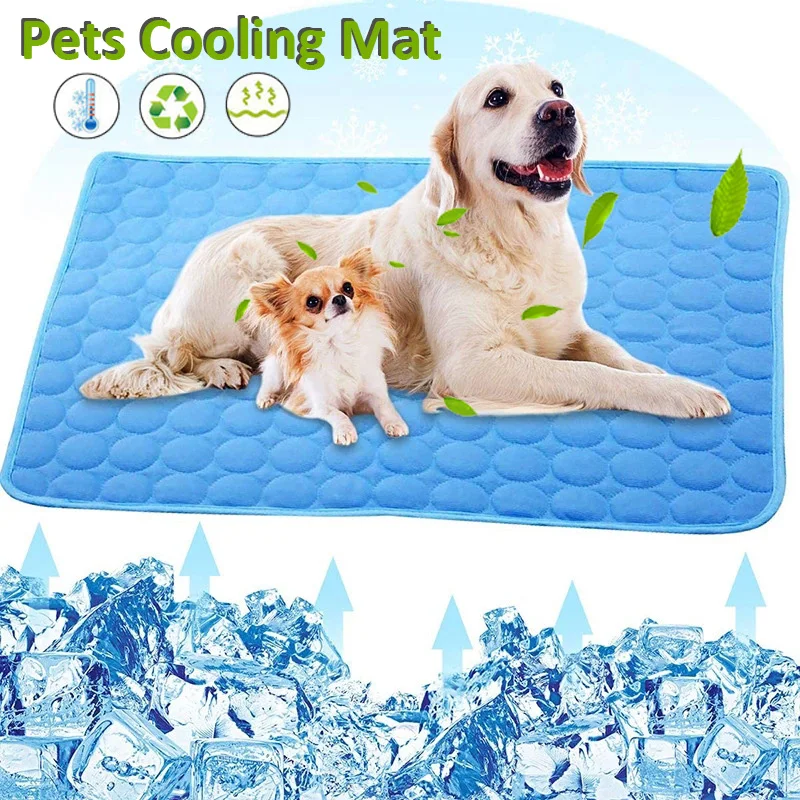 охлаждающий коврик лежанка для собак освежающее одеяло кошек подстилка льда