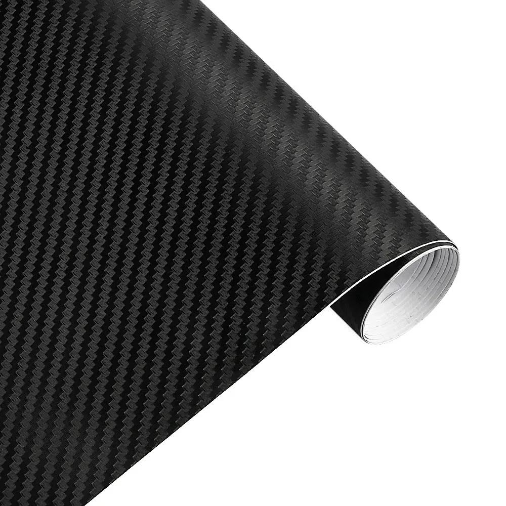 

30cmx127cm 3D Carbon Fiber Vinyl Car Wrap Sheet Roll Film Car Stickers And Decal Motorcycle Auto Styling Accessories Automobiles