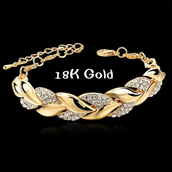

Exquisite Weight Loss Bracelet 18K gold Bracelet Magnetic Therapy Burning Fat Health Jewelry Slim For Men Women Slimming