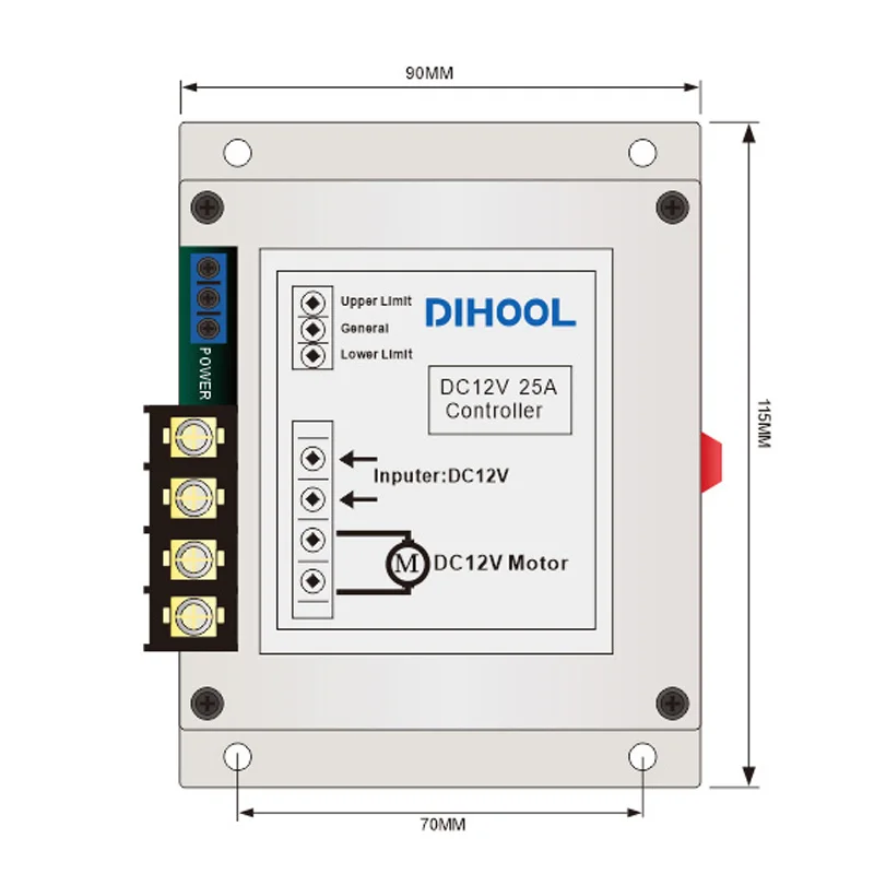 25 А радиочастотный контроллер мотора Реверсивный магнитный переключатель