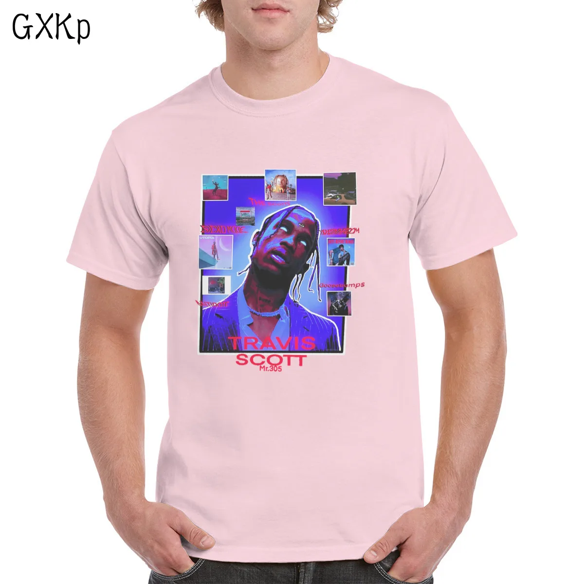 

Travis Scott aesthetic t shirt 100% Cotton Harajuku Funny graphics T-shirts Oversized clothes Female/Man