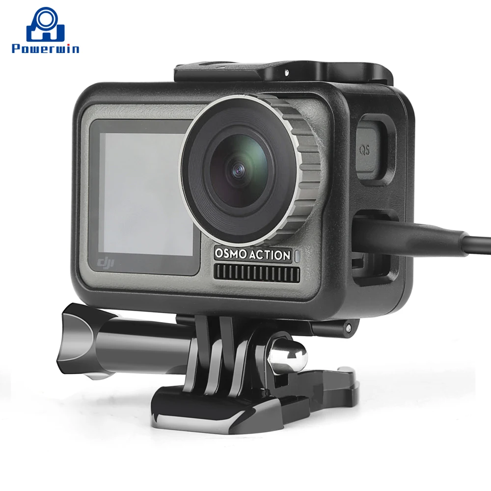 Powerwin боковая открытая защитная рамка чехол для DJI Osmo Action camera Cage оболочка Корпус