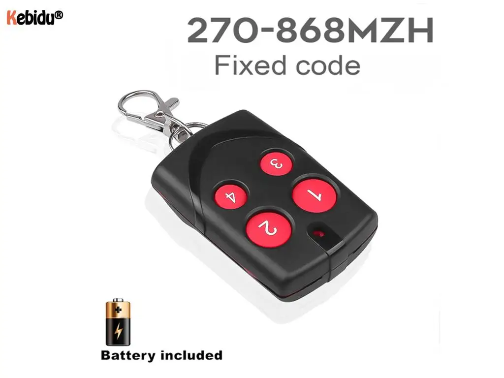 

Пульт дистанционного управления для гаражных дверей, 270-868 МГц, 433 МГц