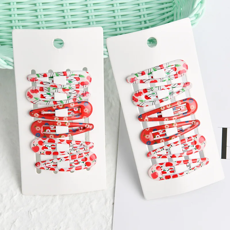 Милые заколки для волос с принтом звезды модные аксессуары бутиковая заколка