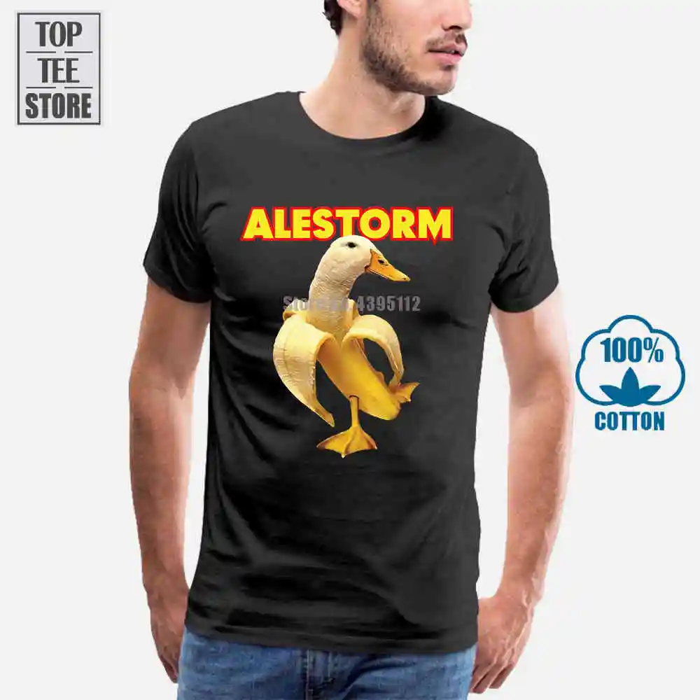 Alestorm банан утка футболка S M L Xl 2Xl совершенно новая официальная футболка|brand t shirt|t