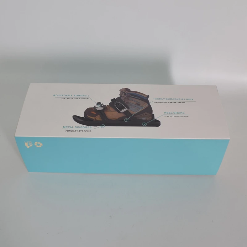 

Mini Ski Skates for Snow The Short Skiboard Snowblades High Quality Adjustable Bindings Portable Skiing Shoes