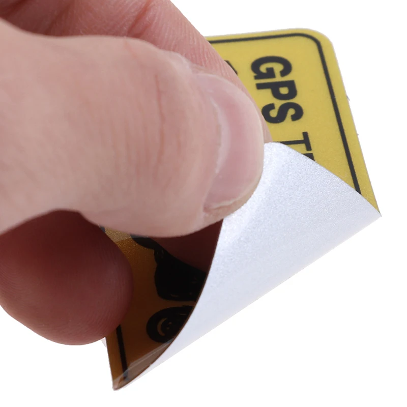 2 шт. Предупреждение этикетки GPS отслеживания сигнализация стикер Анти-кражи