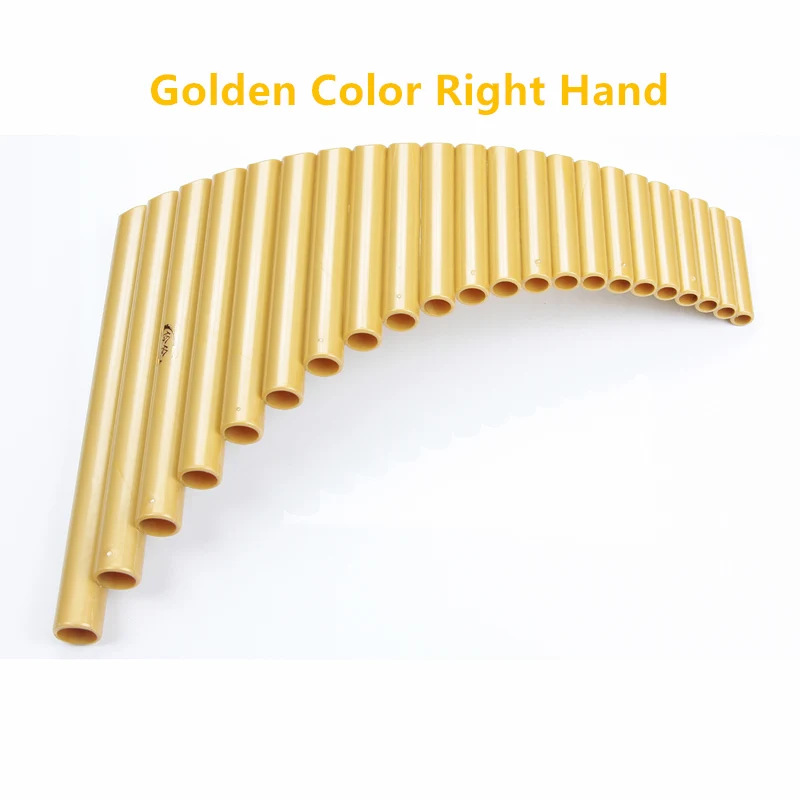 Golden Right Hand UU panflute 22 трубы ABS пластик panges G ключ Pan флейта, музыкальные инструменты, 7 цветов, сковорода flauta - Цвет: Golden Right Hand