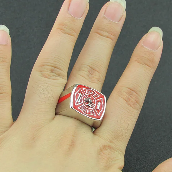 Бесплатная доставка панк нержавеющая сталь серебряный цвет черный красный эмаль