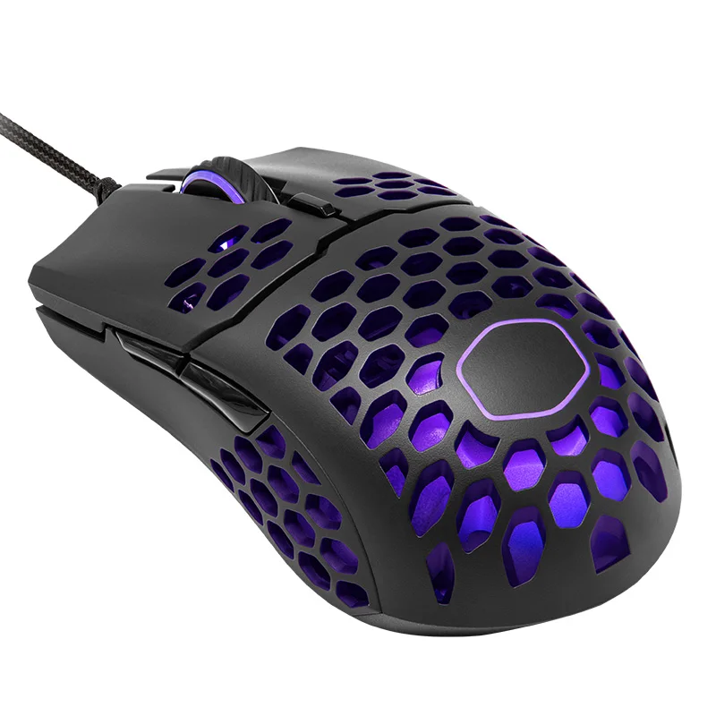 Игровая мышь Cooler Master MM711 60G с легким сотовым корпусом кабелем Ultraweave и RGB акцентами