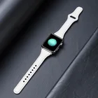 Ремешок тонкий из натуральной кожи для apple watch Series 6 se 5 4 3, браслет для iwatch 44 мм 42 мм 40 мм 38 мм