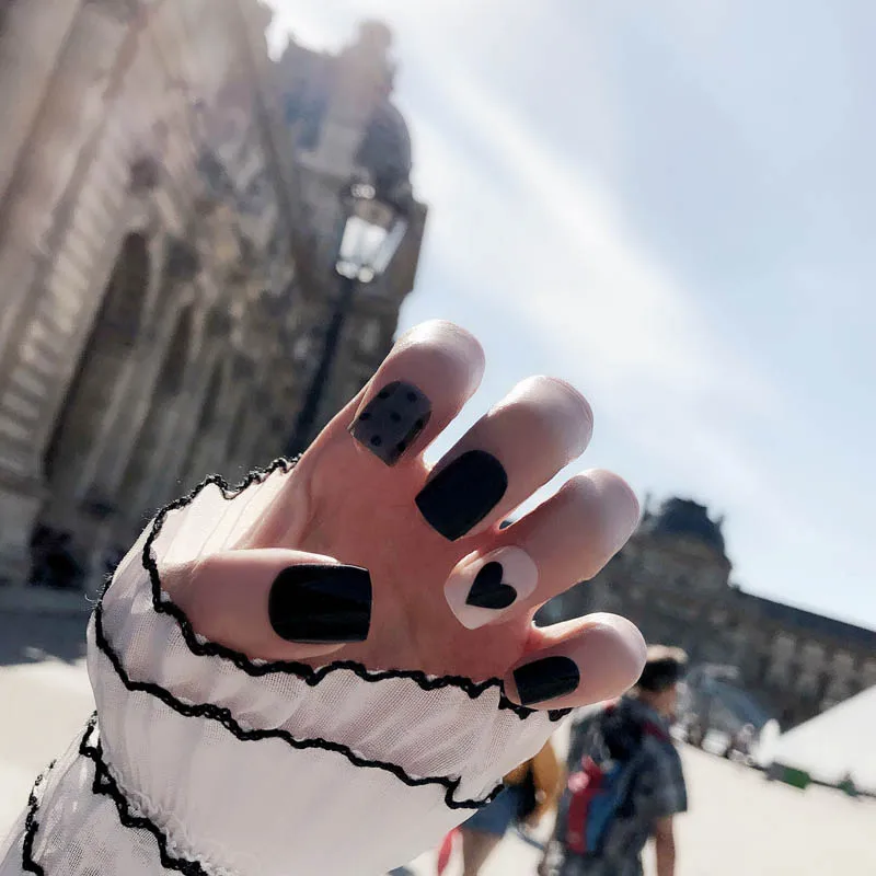 Новинка высокое качество полное покрытие квадратный накладной патч для ногтей